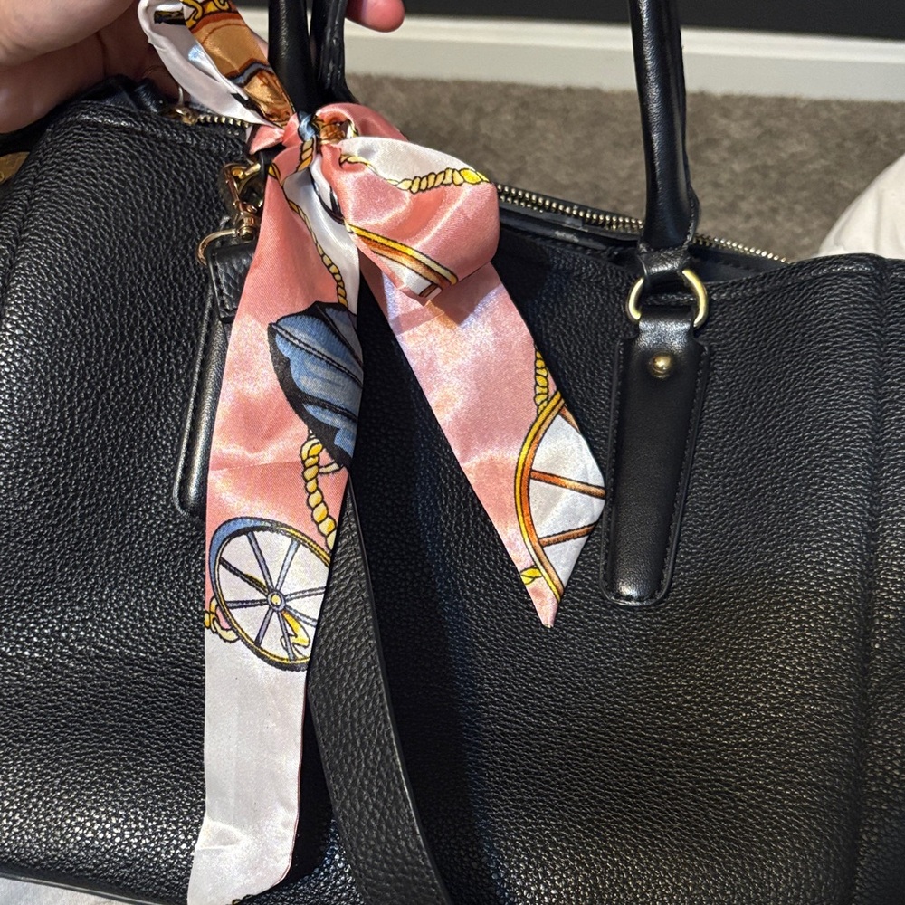 Luxury inspired Silk Scarf Accent